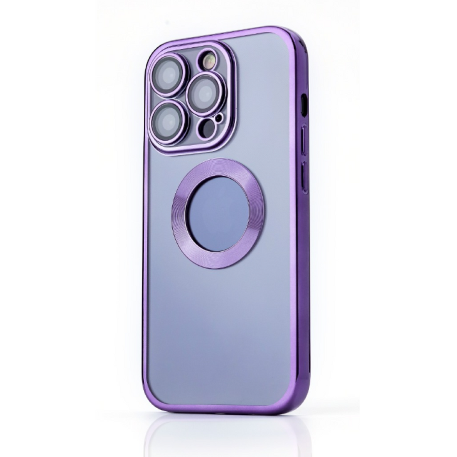 Étui en TPU brillant pour iPhone 13 Pro Max - Violet transparent