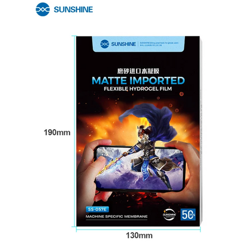 Film hydrogel mat importé Sunshine SS-057E (50 pièces)