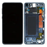 Chassis + Ecran Officiel Service Pack + Vitre pour Samsung Galaxy S10e G970F - Prism Black