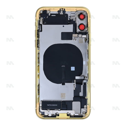 Boîtier pour Apple iPhone 11 avec petites pièces jaunes compatibles