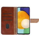 Rixus Bookcase pour Samsung Galaxy A52 4G Marron