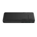 Batterie externe Rixus RXPB08 avec câble USB-C intégré de 70 cm, 10 000 mAh, 22,5 W, noir
