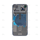 Vitre Arrière avec NFC pour Apple iPhone 15 Plus, bloc complet d'appareil photo agrandi Vert Compatible