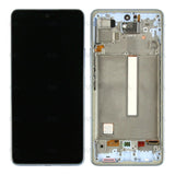 Chassis + Ecran Officiel Service Pack + Vitre pour Samsung Galaxy A53 5G A536B - Bleu