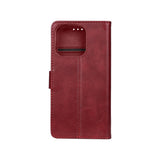 Rixus Bookcase pour Apple iPhone 16 Pro Max Rouge foncé