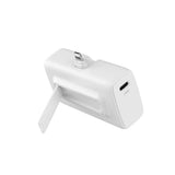 Batterie externe Rixus RXPB13 Mini Click-On 3 en 1 4 500 mAh Blanc