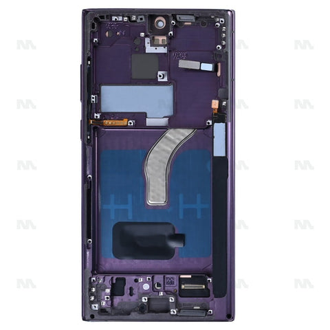 Chassis + Ecran Soft-OLED pour Samsung Galaxy S22 Ultra S908B - Burgundy