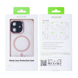 Étui Rixus Classic 04 avec MagSafe pour Apple iPhone 12 rose