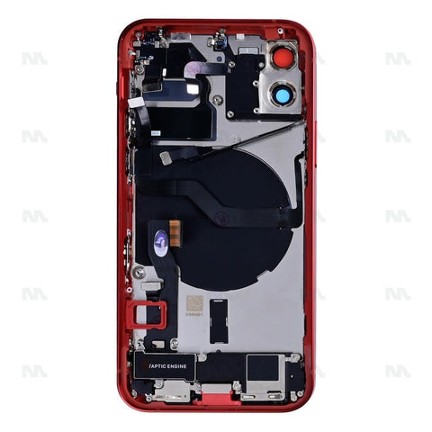 Boîtier pour Apple iPhone 12 avec petites pièces, compatible rouge
