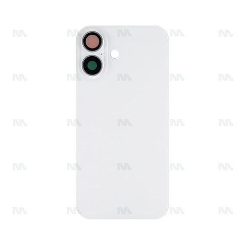 Vitre Arrière sans NFC pour Apple iPhone 16, bloc complet de caméra agrandi Blanc - Compatible