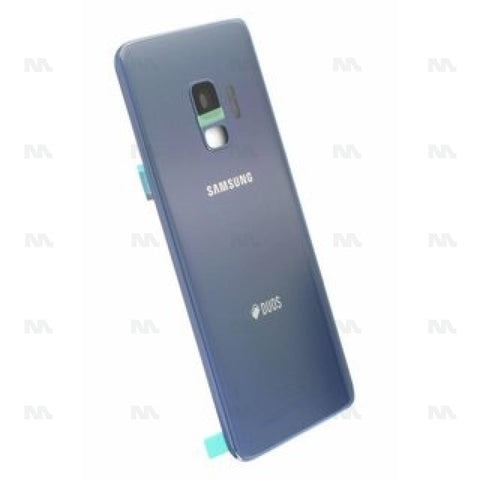 Vitre arrière pour Samsung Galaxy S9 G960F avec objectif bleu corail OEM