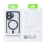 Étui Rixus Classic 04 avec MagSafe pour Apple iPhone 16 Plus Noir