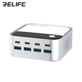 Chargeur RELIFE Q2 à 8 ports GaN 120 W gris