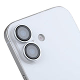 Verre trempé Rixus Metal Shield pour Apple iPhone 16, 16 Plus, 17 Argent