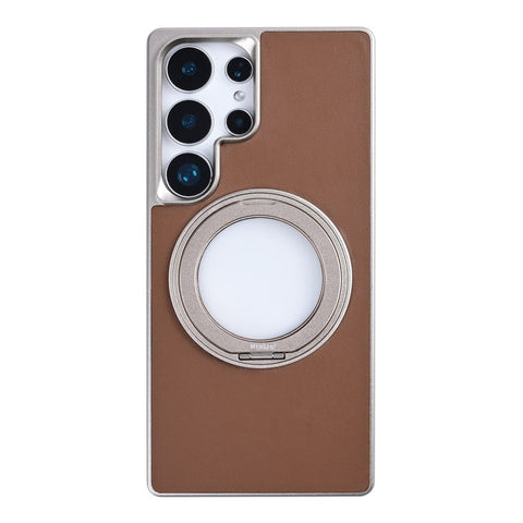 Étui Rixus MagWrap pour Samsung Galaxy S25 Ultra marron
