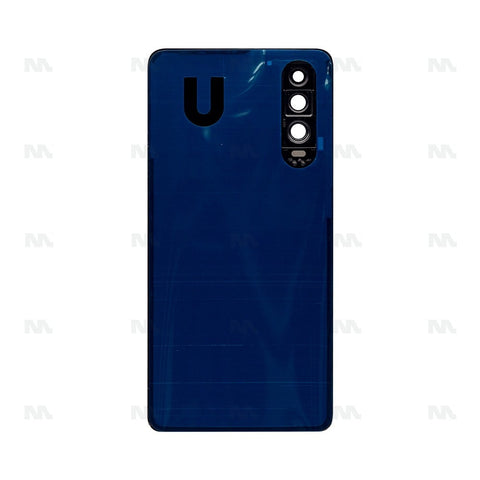 Vitre arrière pour Huawei P30 avec objectif - Noir - OEM