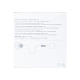 Chargeur magnétique Watch Series vers câble Type-C 100 cm blanc Boîte de vente au détail