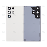 Vitre arrière pour Samsung Galaxy S23 Ultra S918B avec lentille crème OEM
