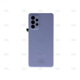 Vitre arrière avec objectif pour Samsung Galaxy A52 4G A525F, A52 5G A526B – Awesome Violet – Original