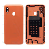 Vitre arrière pour Samsung Galaxy A20e A202F avec lentille corail OEM