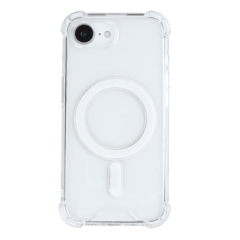 Étui anti-éclatement Rixus avec MagSafe pour Apple iPhone 16e transparent