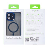 Étui Rixus Classic 04 avec MagSafe pour Apple iPhone 12 bleu foncé