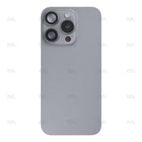 Vitre Arrière avec NFC pour Apple iPhone 15 Pro, cadre de caméra agrandi, titane naturel reconditionné