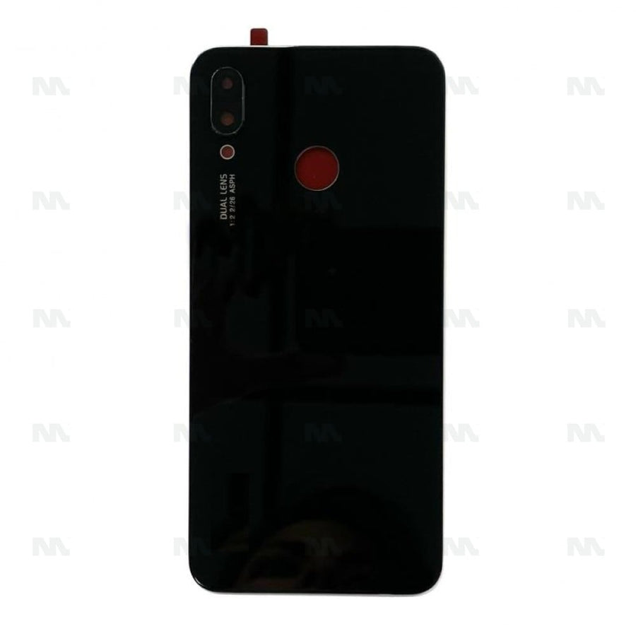 Vitre arrière pour Huawei P20 Lite avec objectif - Noir nuit - OEM