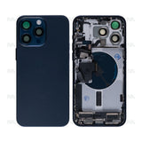Boîtier avec petites pièces – Titane bleu – OEM pour Apple iPhone 15 Pro Max