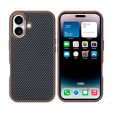 Coque de protection Mag Carbon avec MagSafe pour Apple iPhone 16 - Marron