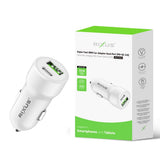 Adaptateur Chargeur Voiture Rapide Double Port (PD+QC 3.0) Rixus RXCC16D (Présentoir Comptoir 02)