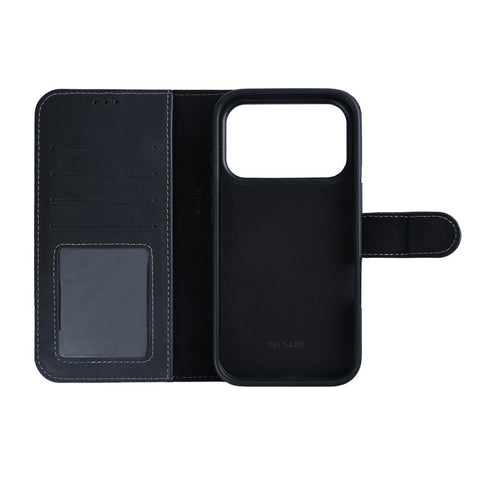 Portefeuille magnétique amovible Rixus Duo pour Apple iPhone 17 Pro Max Noir