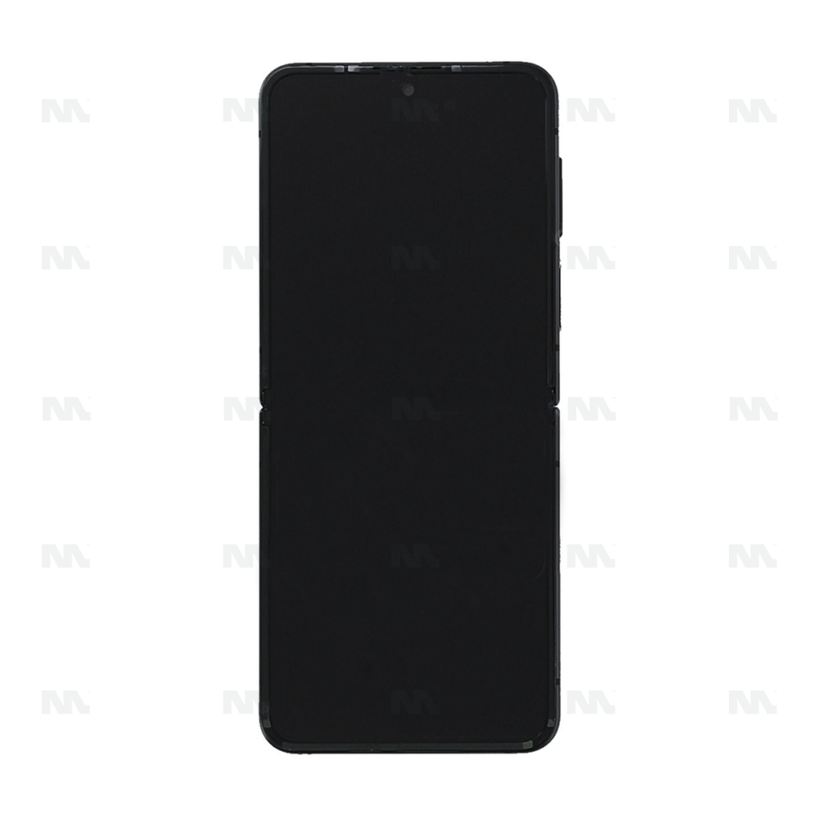 Chassis + Ecran Officiel Service Pack + Vitre pour Samsung Galaxy Z Flip4 5G F721B - Noir