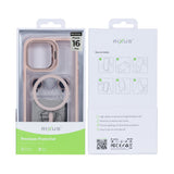 Étui Rixus Classic 03 avec MagSafe pour Apple iPhone 16 Plus rose clair