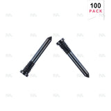 Vis inférieures noires pour iPhone 16, 16 Plus, 16 Pro, 16 Pro Max (lot de 100)