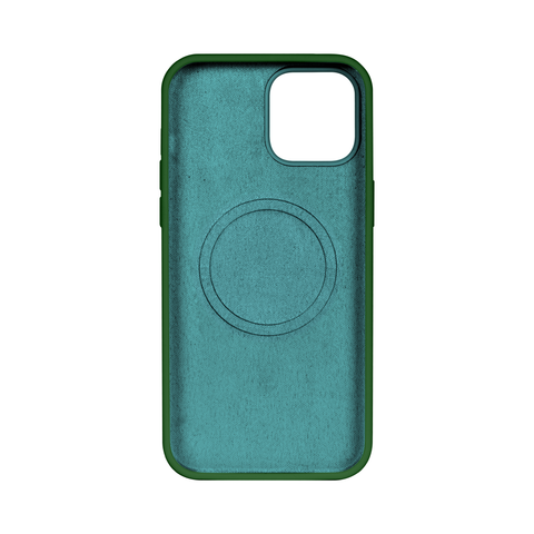 Coque de téléphone souple en TPU Rixus avec MagSafe pour Apple iPhone 12 Mini vert foncé