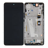 Chassis + Ecran LCD complet pour Motorola Edge 30 (XT2203) (5D68C20584) - Meteor Grey