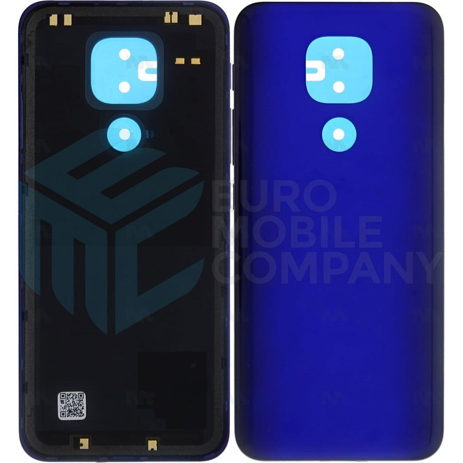 Vitre arrière Motorola Moto G9 Play sans objectif bleu saphir Original