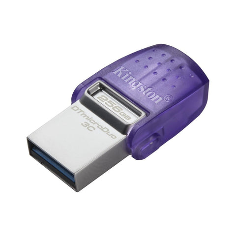 Clé USB Kingston DataTraveler MicroDuo 3C 256 Go, 200 Mo/s, double connecteur USB-A + USB-C