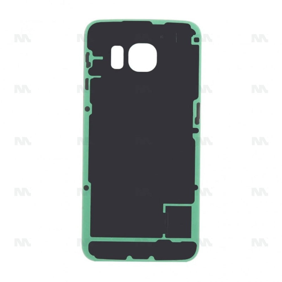 Vitre arrière pour Samsung Galaxy S6 Edge G925F sans objectif, noir saphir, OEM
