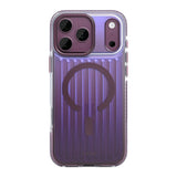 Coque Rixus Aero Ribbed Shield Compatible MagSafe pour Apple iPhone 17 Pro, 18 Pro - Bordeaux