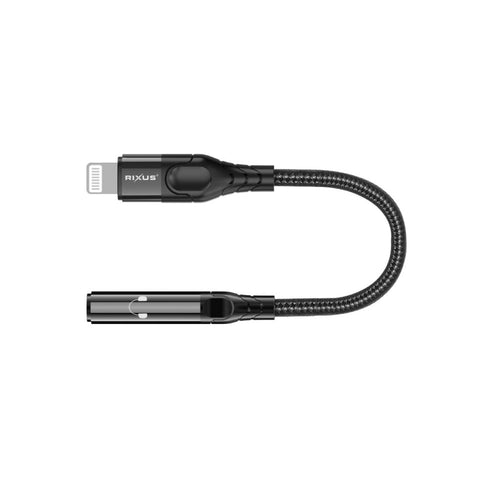 Adaptateur audio Lightning vers 3,5 mm femelle Rixus RXMU36L, 10 cm