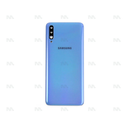 Vitre arrière pour Samsung Galaxy A70 A705F avec objectif bleu OEM