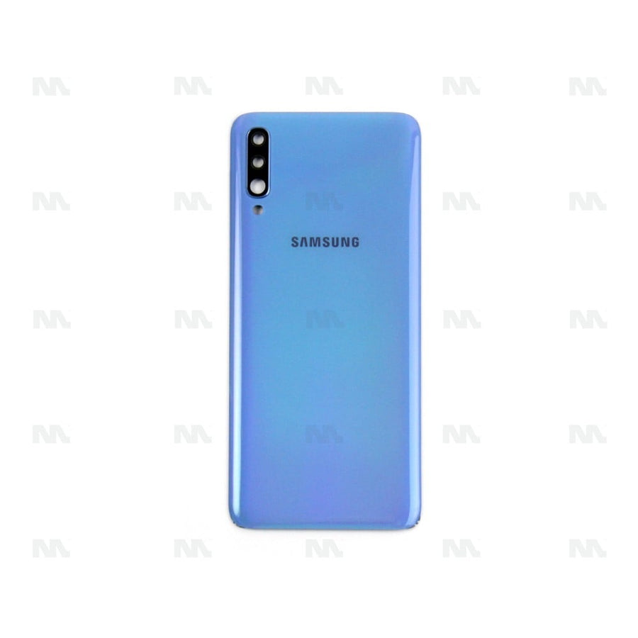 Vitre arrière pour Samsung Galaxy A70 A705F avec objectif bleu OEM