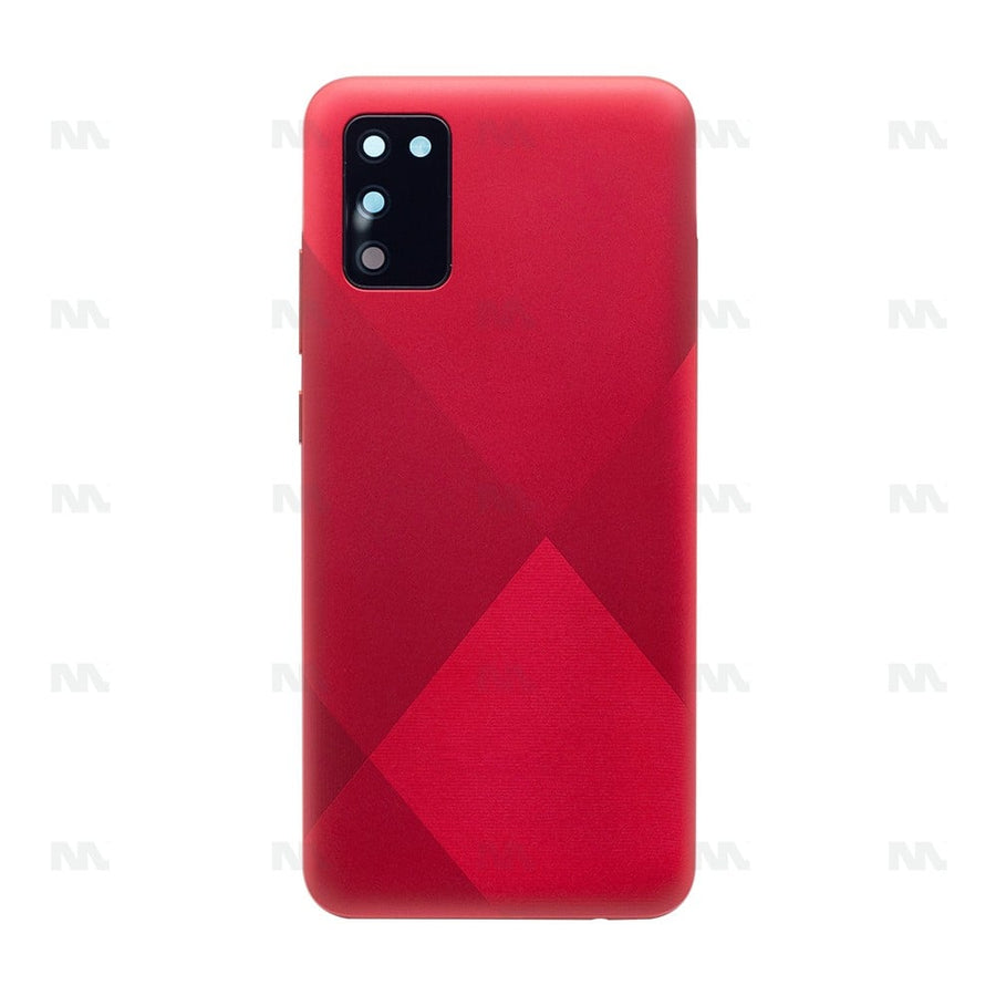 Vitre arrière pour Samsung Galaxy A02s A025F avec objectif rouge OEM