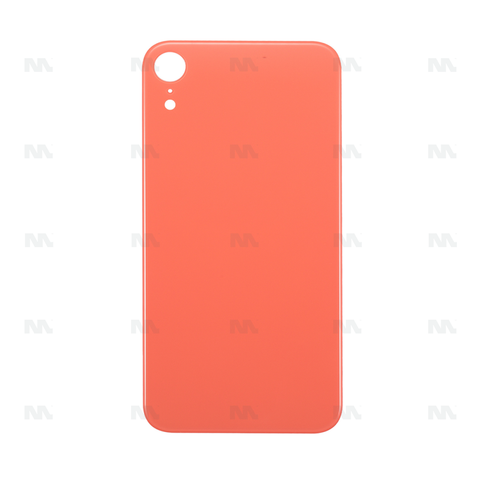 Vitre Arrière avec bloc complet pour Apple iPhone XR, cadre d'appareil photo agrandi Orange Compatible