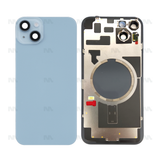 Vitre Arrière sans NFC pour Apple iPhone 14 Plus, cadre d'appareil photo agrandi Bleu Compatible