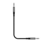 Câble audio tressé Rixus RXMU35 AUX 3,5 mm vers AUX 3,5 mm, 1,2 m, noir