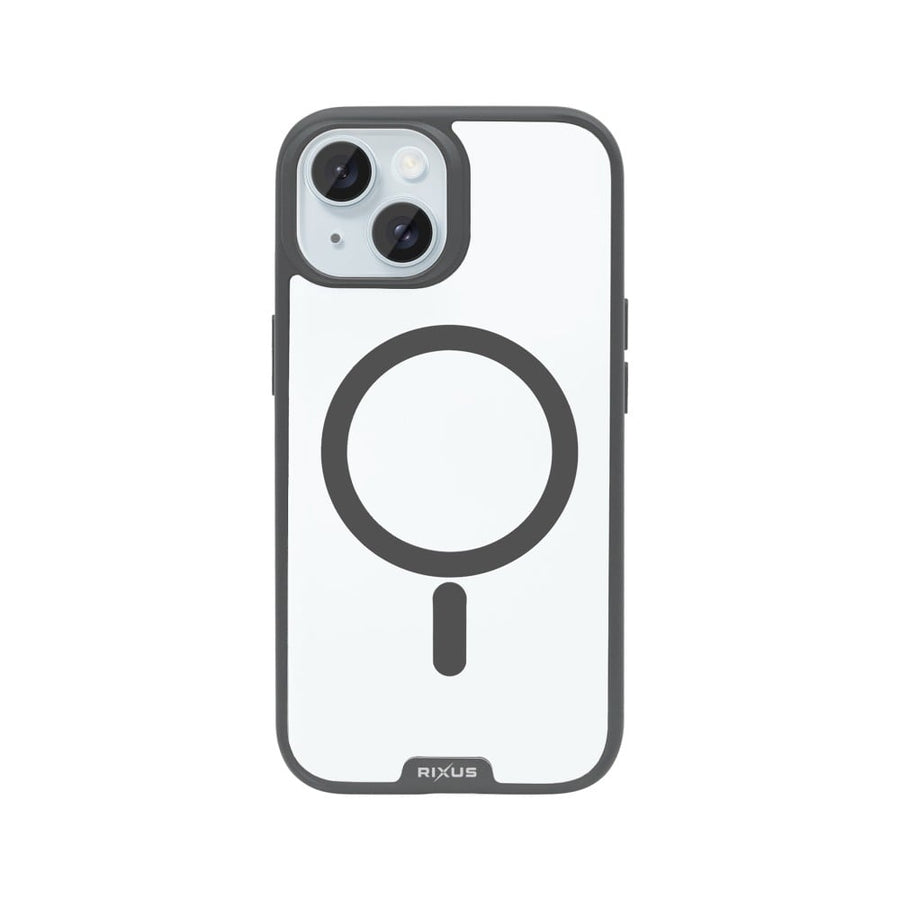 Coque Rixus Crystal Amber pour Apple iPhone 15 - Gris