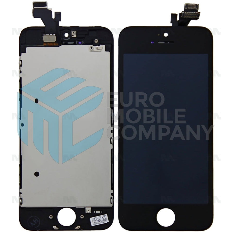 Ecran LCD + Vitre pour iPhone 5 / +Metal Plate A+ Haute Qualité - Noir
